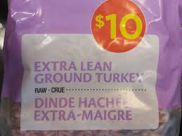 extra lean ground turkey raw nutrition