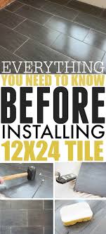 installing 12x24 tile