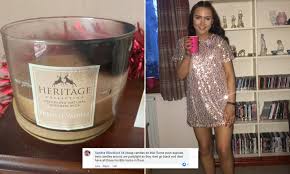 Set candle on a burn free surface and keep away from pets and children. Woman Warns Others To Be Careful With Wooden Wick Candles Daily Mail Online