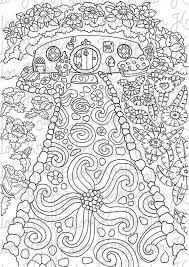 Fairy Garden Printable Coloring Page