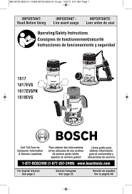 Bosch 1617 Router Manual Manualzz Com