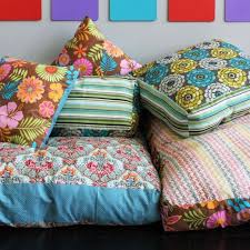colorful jumbo floor pillows brit co