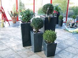 Black Granite Garden Plant Pots Factory