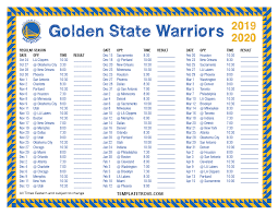 Warriors gaming squad announces 2021 season schedule may 6 2021 san francisco warriors gaming. Printable 2019 2020 Golden State Warriors Schedule