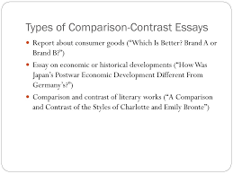 ppt comparison contrast essay powerpoint presentation id  types of comparison contrast essays