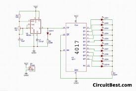 So, to drive a led one has to supply a few ma and sustain the led on voltage of 2 v to 4 v, approximately. Simple Led Chaser Circuit With Cd4017 Ic And 555 Timer Ic Pcb Added