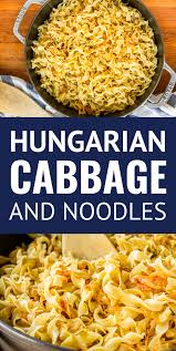 hungarian fried cabbage and noodles