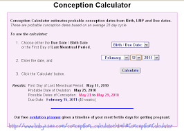 Pregnancy Test Calculator By Conception Blackmores Pregnancy