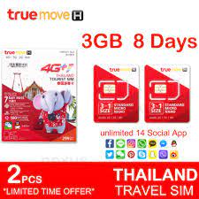 thailand true move travel sim card lazada