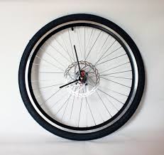 bike wall clock tire
