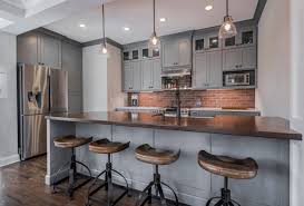 In this message we additionally consist of some images of red and grey kitchen cabinets as well as could be your house style motivation. 75 Beautiful Kitchen With Gray Cabinets And Red Backsplash Pictures Ideas June 2021 Houzz