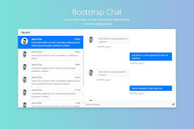 Bootstrap 4 chat template