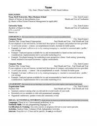 Mays Masters Resume Format Career Management Center Mays
