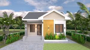 small house plans 7 5x8 5m with 2 beds