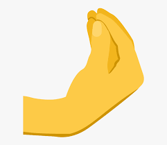 Want to make new friends? Yellow Italian Hand Meme Emoji Hd Png Download Transparent Png Image Pngitem