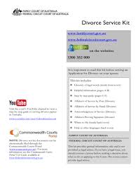 If you are facing an uncontested divorce (there are no if you are planning to prepare and file your divorce documents yourself, and you would like to make sure that they are properly filled out and ready to file, divorce. Divorce Service Kit Family Court Of Australia