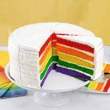 Rainbow Birthday Cake Near Me gambar png