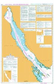 British Admiralty Nautical Chart 5501 Mariners Routeing Guide Gulf Of Suez