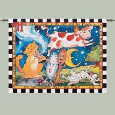 Hey Diddle Diddle Children Tapestry