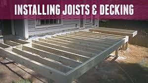 installing joists and decking diy