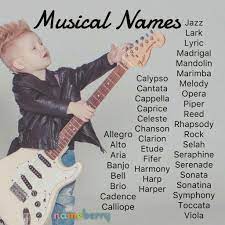Get thousands of name ideas for your music festival with our name generator. Musical Names Cool Baby Names Kid Names Unique Baby Names