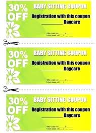 Babysitting Coupon Book Template Definition Excel Voucher