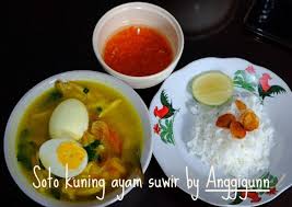 Ayam suwir menjadi salah satu varian olahan daging yang cukup terkenal di daerah bali, indonesia. Resep Soto Kuning Ayam Suwir Enak Banget Resep Terbaik