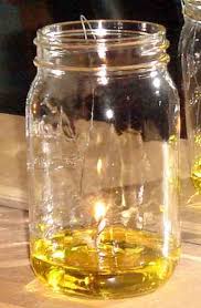make your own olive oil lamp do it