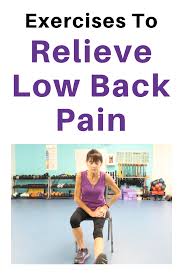 easy low back pain relief with a chair