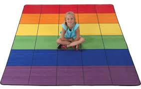 rainbow clroom rugs for kindergarten