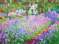 garden at giverny 1900 by claude monet