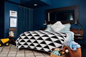 dashing interiors in blue and black
