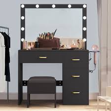 vanity makeup table dressing desk set