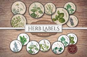 Printable Herb Labels Png Pdf Sheets