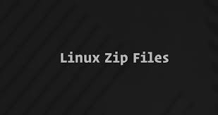zip files and directories in linux