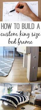 to build a custom king size bed frame