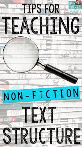 Tips For Teaching Nonfiction Text Structure One Stop