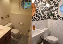Black And White Bathroom Before After
