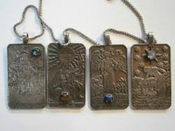 Maybe you would like to learn more about one of these? Vintage Sterling Silver Tarot Card Necklace 4 Cards Sun Star Empress Temperance 411452968