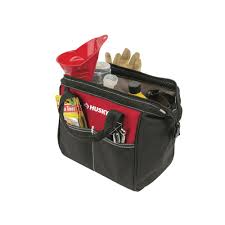 Tool bags differ when it comes to shapes, sizes, and types, number of compartments, features, and overall, this tool bag is a great choice for carrying small tools; Husky 10 Inch Tool Bag The Home Depot Canada