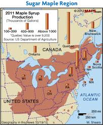 Image result for map of maple production
