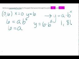 Writing Exponential Function Given