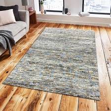 handmade cut pile wool viscose area rug