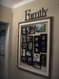 framed pictures of family inside large