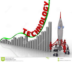 The Graph Of Technology Growth Stock Illustration