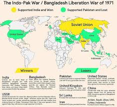 Pakistan vs india allies and enemies: Bangladesh Liberation War The Reason Why Russia And India Have Such A Close Relationship Maps