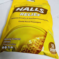 halls relief honey lemon flavor cough