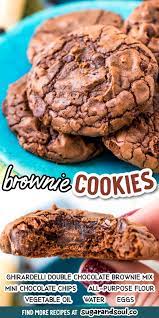 easy brownie cookies recipe sugar and