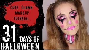 cute clown halloween makeup tutorial