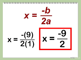 vertex of a quadratic equation